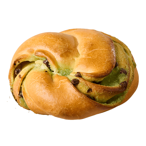 Twisted Bun with Chocolate and Pistachio