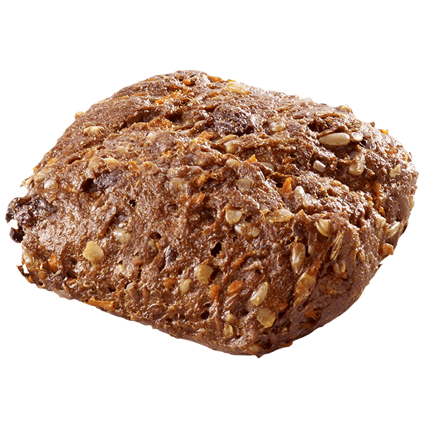 Rye Snack with Carrots and Raisins