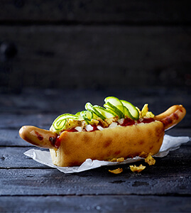 Smørbagt Hotdog