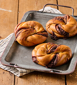Twisted Chocolate Bun